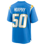 Johmsee LA.Chargers #50 Caleb Murphy Powder Blue Team Game Jersey