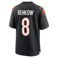 Johmsee C.Bengals #8 Ryan Rehkow Black Game Jersey