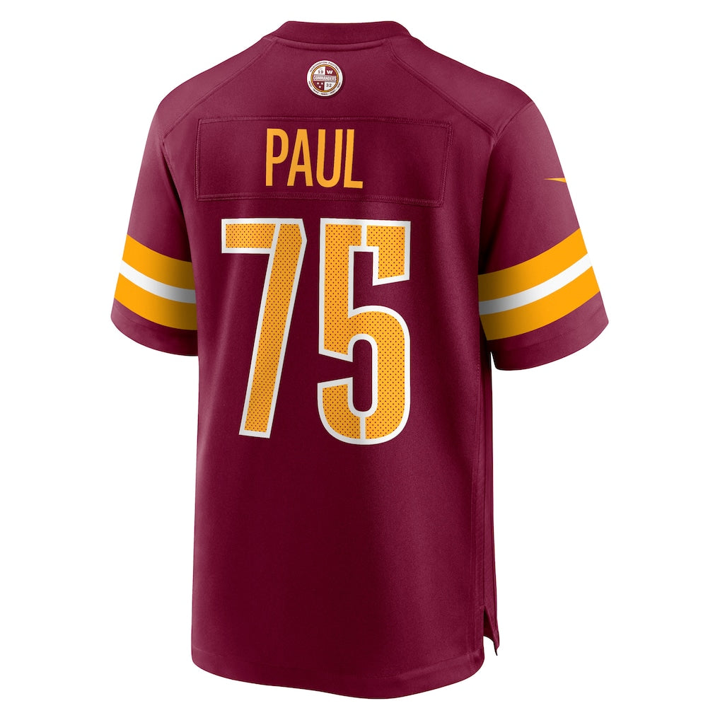 Johmsee W.Commanders #75 Chris Paul Burgundy Player Game Jersey