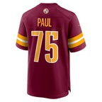 Johmsee W.Commanders #75 Chris Paul Burgundy Player Game Jersey