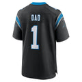 Johmsee C.Panthers #1 Dad Black Game Jersey