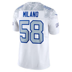 Johmsee B.Bills #58 Matt Milano White 2025 Rivalries Collection Limited Jersey