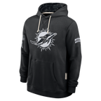 Johmsee M.Dolphins Black 2026 Salute to Service Sideline Dri-FIT Pullover Hoodie Jerseys