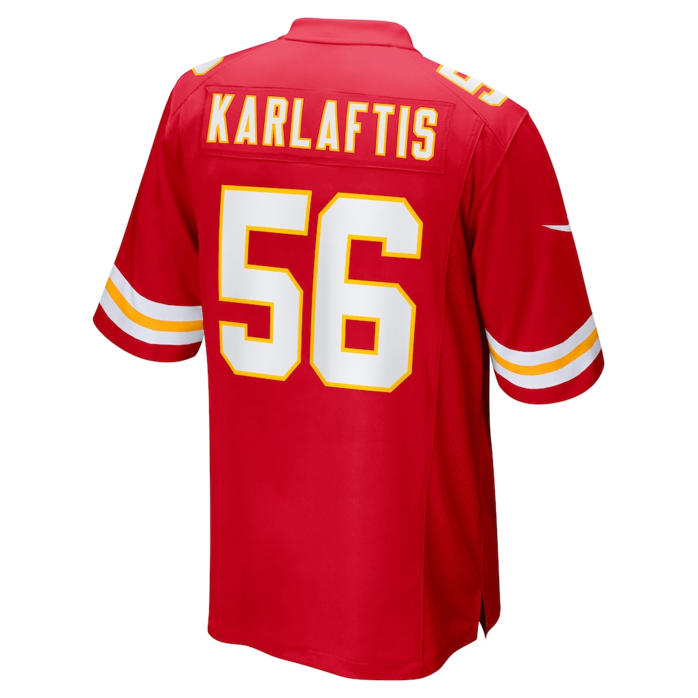 Johmsee KC.Chiefs #56 George Karlaftis Red Player Game Jersey
