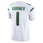 Johmsee NY.Jets #1 Ahmad Sauce Gardner White Vapor F.U.S.E. Limited Jersey