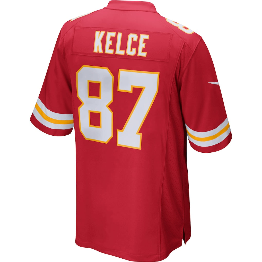 Johmsee KC.Chiefs #87 Travis Kelce Red Game Jersey