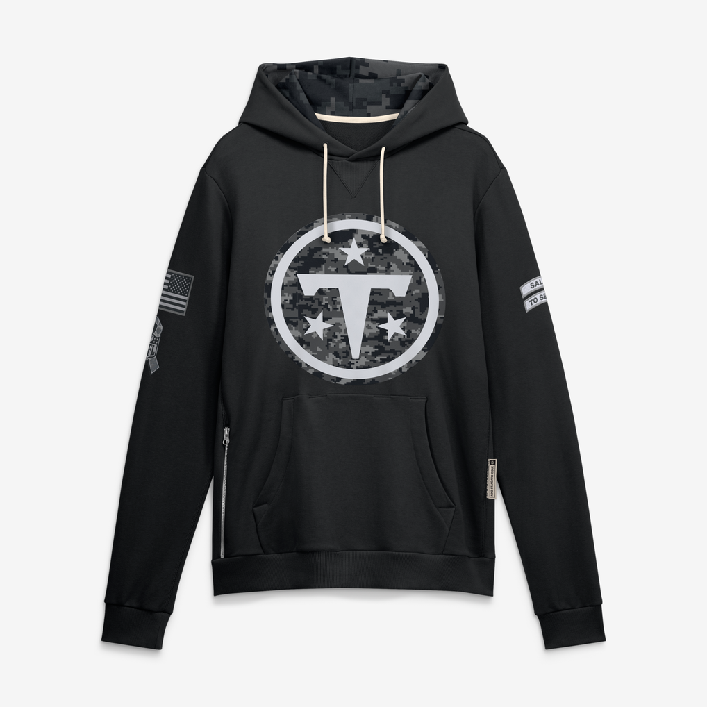 Johmsee T.Titans Black 2026 Salute to Service Sideline Dri-FIT Pullover Hoodie Jerseys