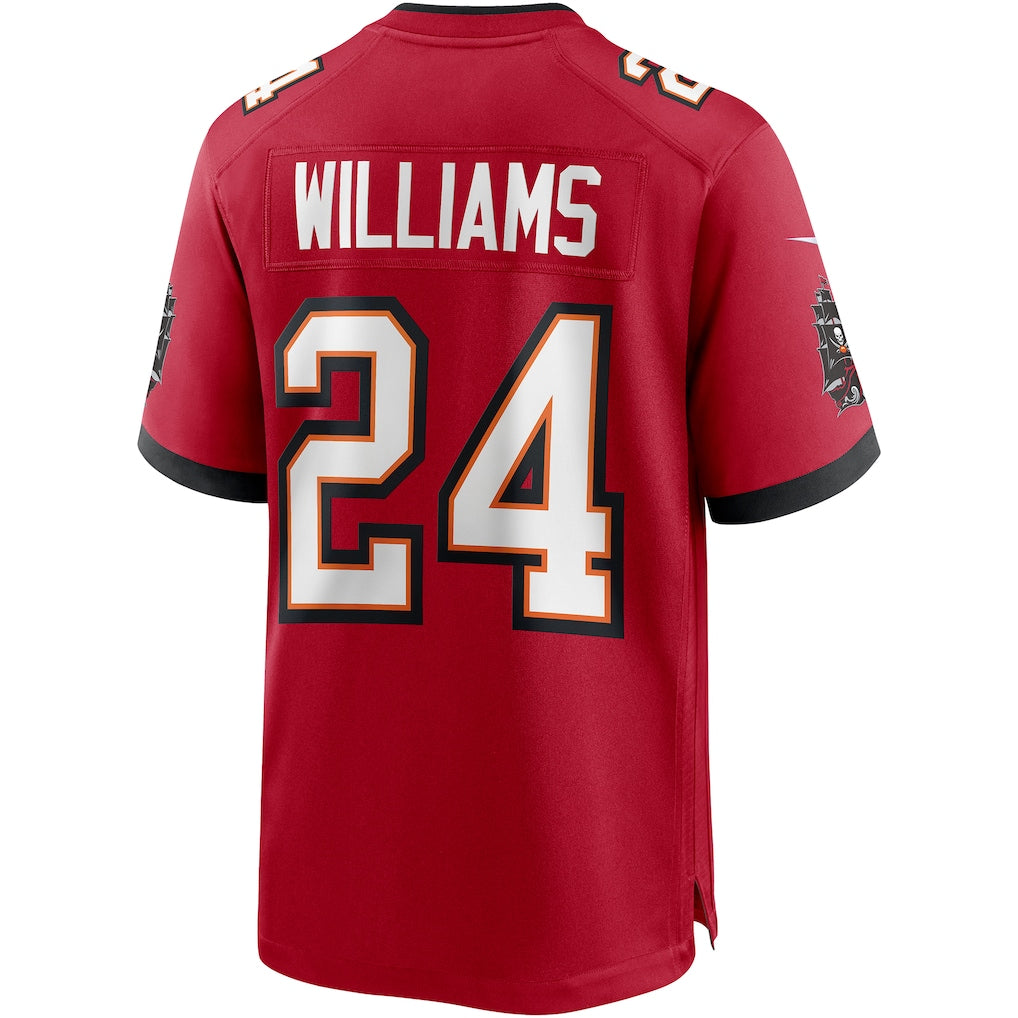 Johmsee TB.Buccaneers #24 Cadillac Williams Red Game Retired Player Jersey