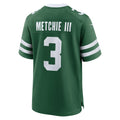 Johmsee NY.Jets #3 John Metchie III Legacy Green Team Game Jersey