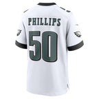 Johmsee P.Eagles #50 Jaelan Phillips White Game Jersey