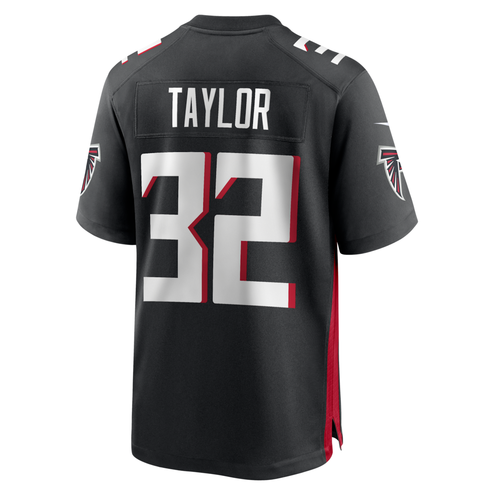 Johmsee A.Falcons #32 Keith Taylor Black Team Game Jersey