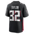 Johmsee A.Falcons #32 Keith Taylor Black Team Game Jersey