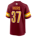 Johmsee W.Commanders #37 Car'lin Vigers Burgundy Team Game Jersey