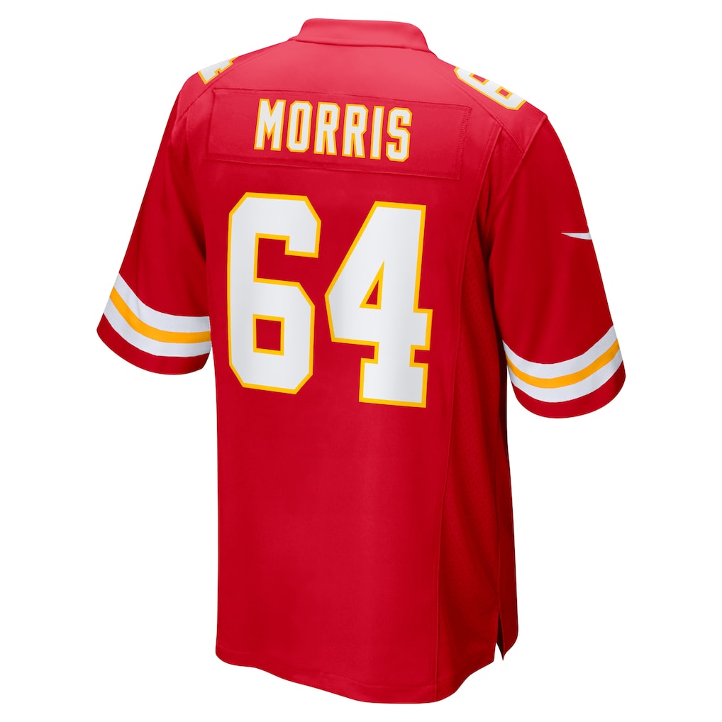Johmsee KC.Chiefs #64 Wanya Morris Red Game Jersey