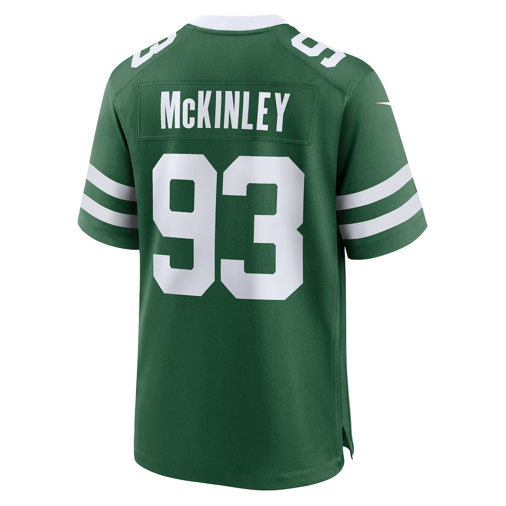 Johmsee NY.Jets #93 Takk McKinley Legacy Green Team Game Jersey