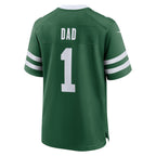 Johmsee NY.Jets #1 Dad Legacy Green Game Jersey