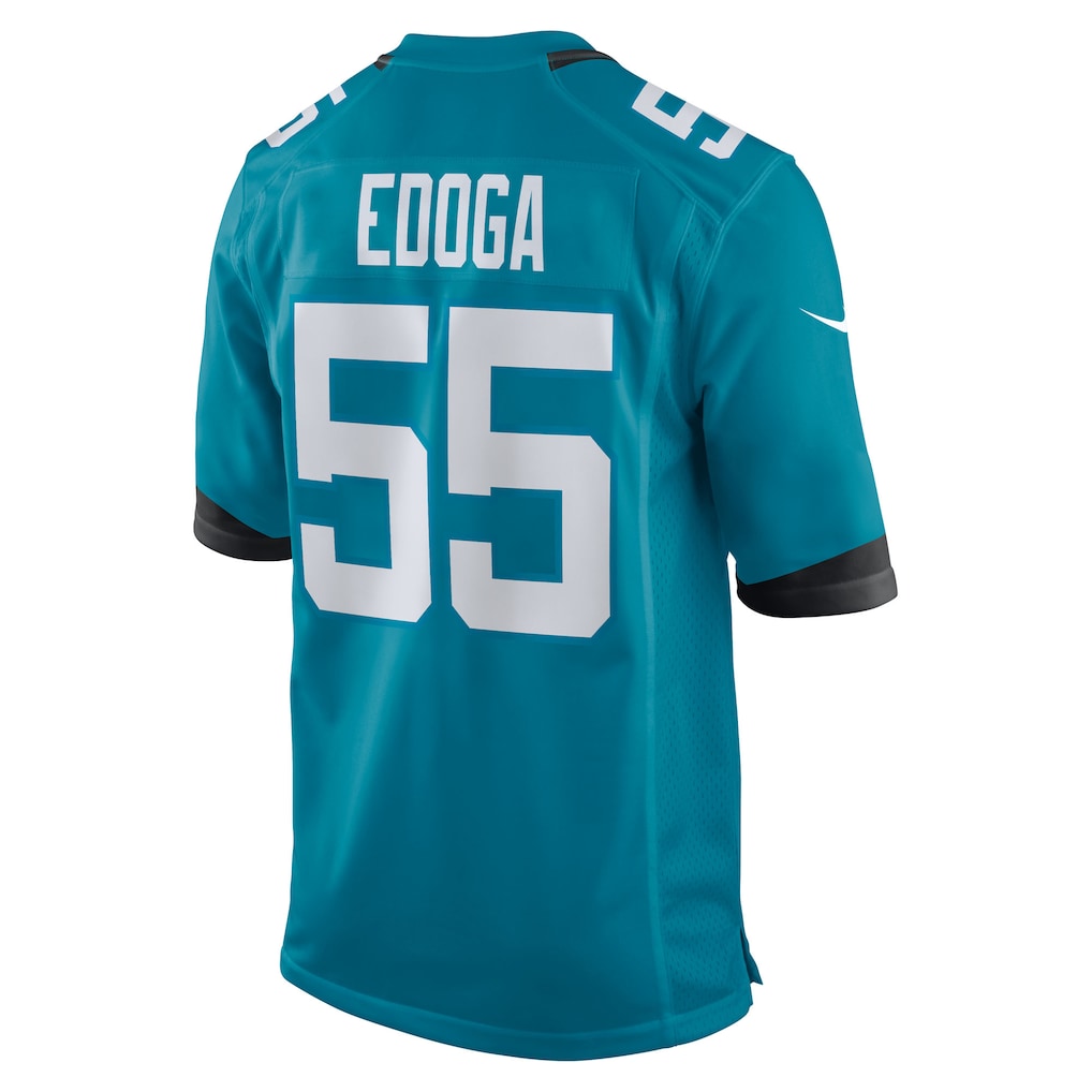 Johmsee J.Jaguars #55 Chuma Edoga Teal Team Game Jersey