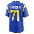 Johmsee LA.Rams #71 Warren McClendon Jr. Royal Team Game Jersey
