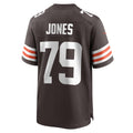 Johmsee C.Browns #79 Dawand Jones Brown Team Game Jersey