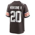 Johmsee C.Browns #20 Greg Newsome II Brown Game Jersey