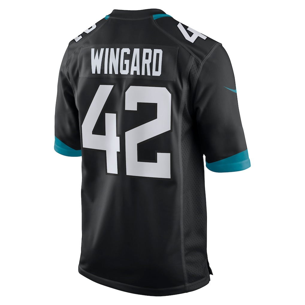 Johmsee J.Jaguars #42 Andrew Wingard Black Alternate Game Jersey