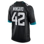 Johmsee J.Jaguars #42 Andrew Wingard Black Alternate Game Jersey