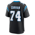 Johmsee C.Panthers #74 Jake Curhan Black Team Game Jersey