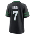 Johmsee NY.Jets #7 Justin Fields Stealth Black Game Jersey