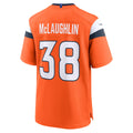 Johmsee D.Broncos #38 Jaleel McLaughlin Orange Alternate Game Jersey