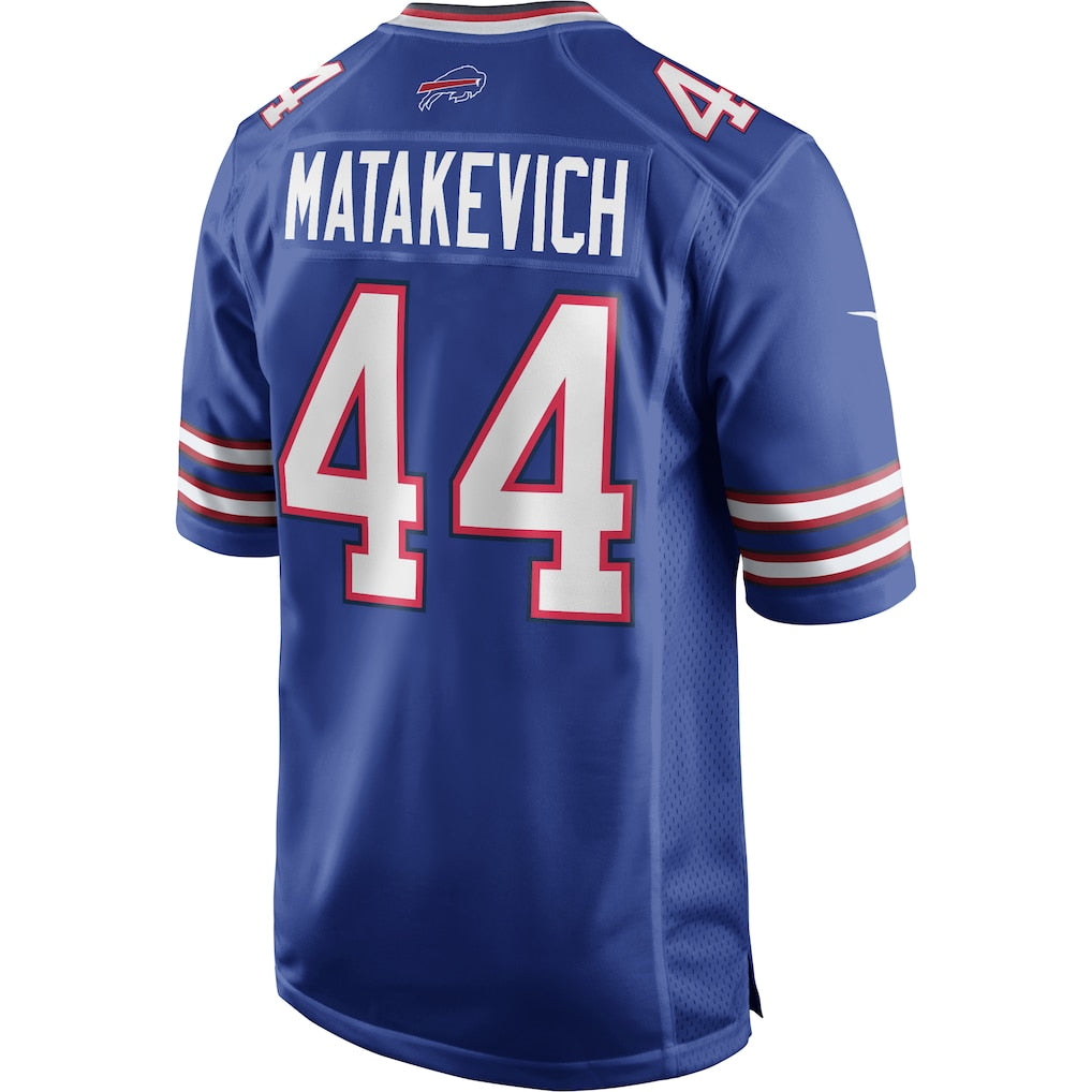 Johmsee B.Bills #44 Tyler Matakevich Royal Team Game Jersey