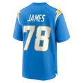 Johmsee LA.Chargers #78 Andre James Powder Blue Team Game Jersey