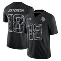 Johmsee MN.Vikings #18 Justin Jefferson Player Black Limited 2026 Salute to Service Home Game Stitched Jerseys