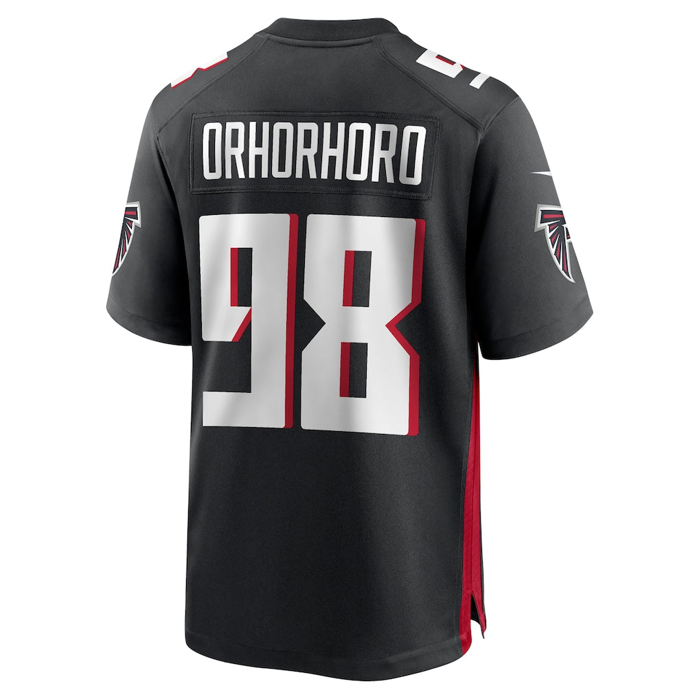 Johmsee A.Falcons #98 Ruke Orhorhoro Black Game Retired Player Jersey