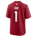 Johmsee A.Cardinals #1 Dad Cardinal Team Game Jersey