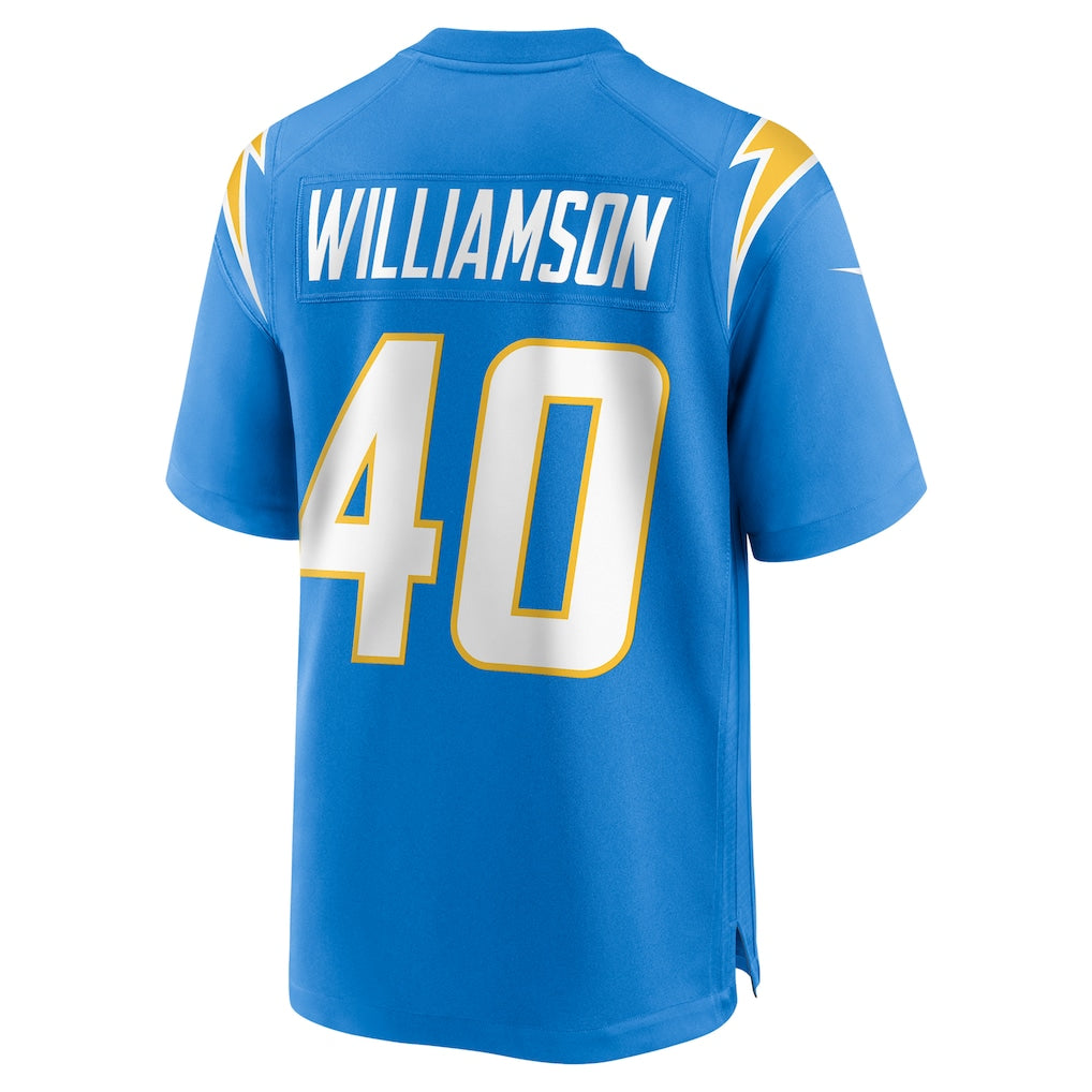 Johmsee LA.Chargers #40 Kendall Williamson Powder Blue Team Game Jersey