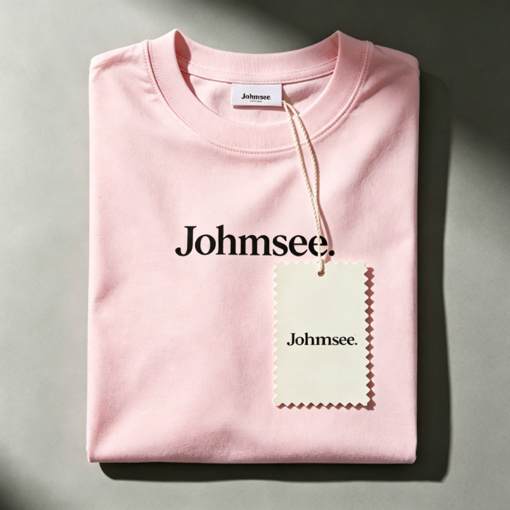 Johmsee Classic Logo Pink T-shirt