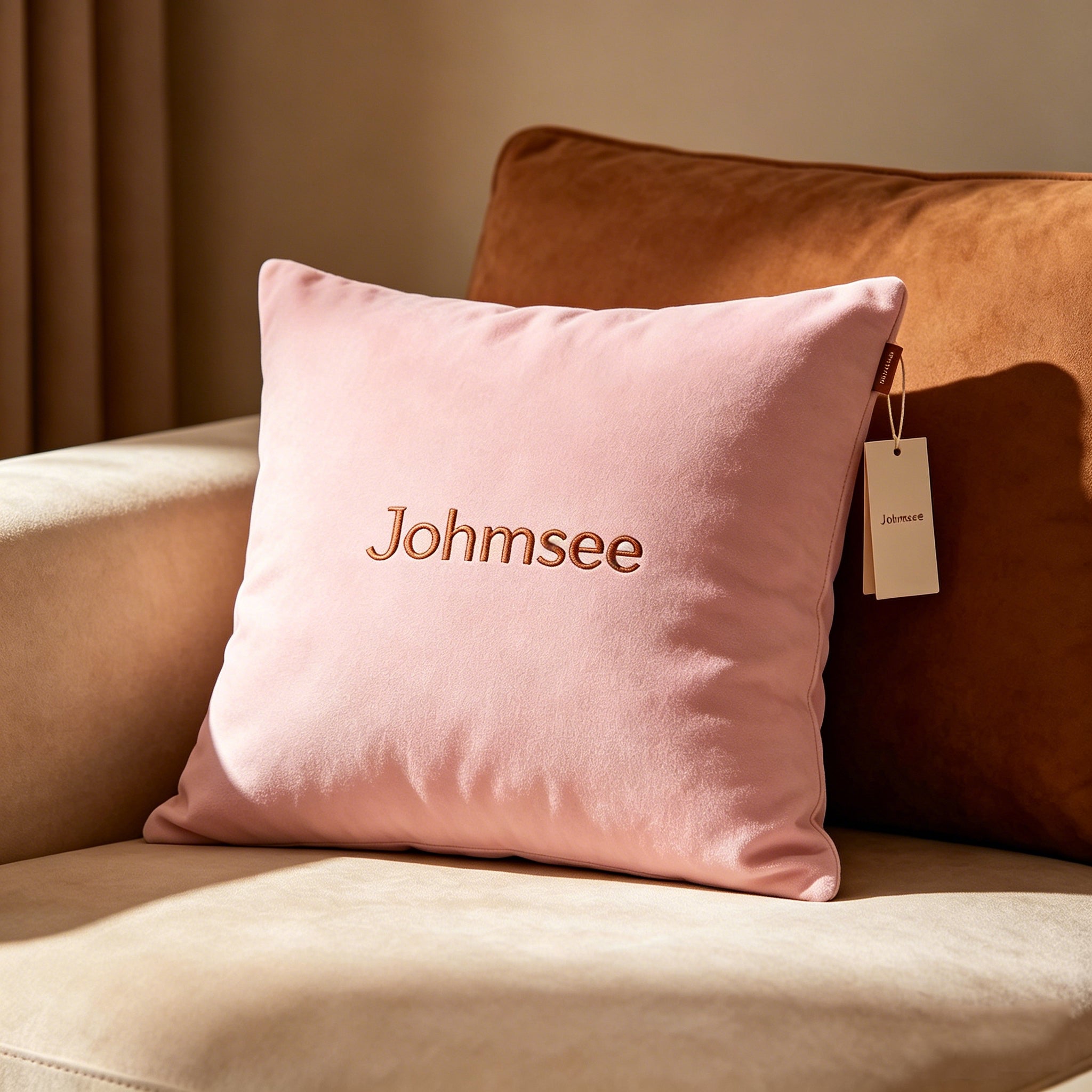 Johmsee Classic Pink Bolsters, Premium Soft Skin-Friendly Breathable Plush Filled Comfort Cheap Sofa Cushion Pillows, All-Match Home Bedroom Couch Decorative Back Pillows for Daily Use