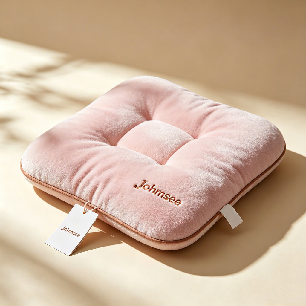 Johmsee Classic Pink Chair Cushions, Soft Plush Breathable Thickened Comfort Cheap Lazy Sofa Seat Pad, Sweat-Winning Skin-Friendly Adjustable Backrest Floor Jerseys for Home Office Daily Use