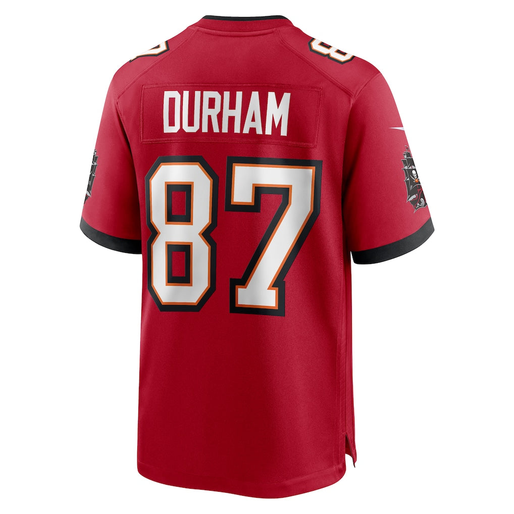 Johmsee TB.Buccaneers #87 Payne Durham Red Game Jersey