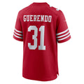 Johmsee SF.49ers #31 Isaac Guerendo Scarlet Game Jersey