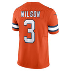 Johmsee D.Broncos #3 Russell Wilson Orange Vapor F.U.S.E. Limited Jersey