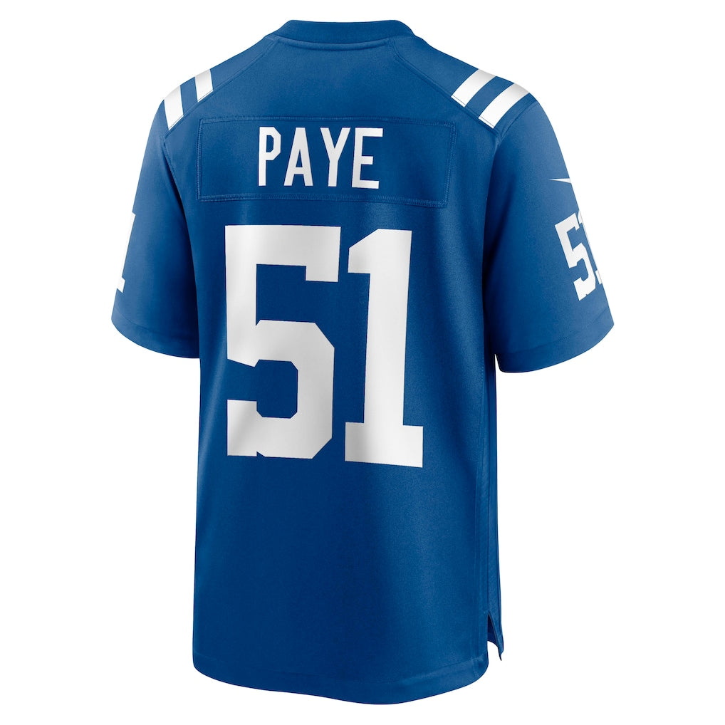 Johmsee IN.Colts #51 Kwity Paye Royal Game Jersey