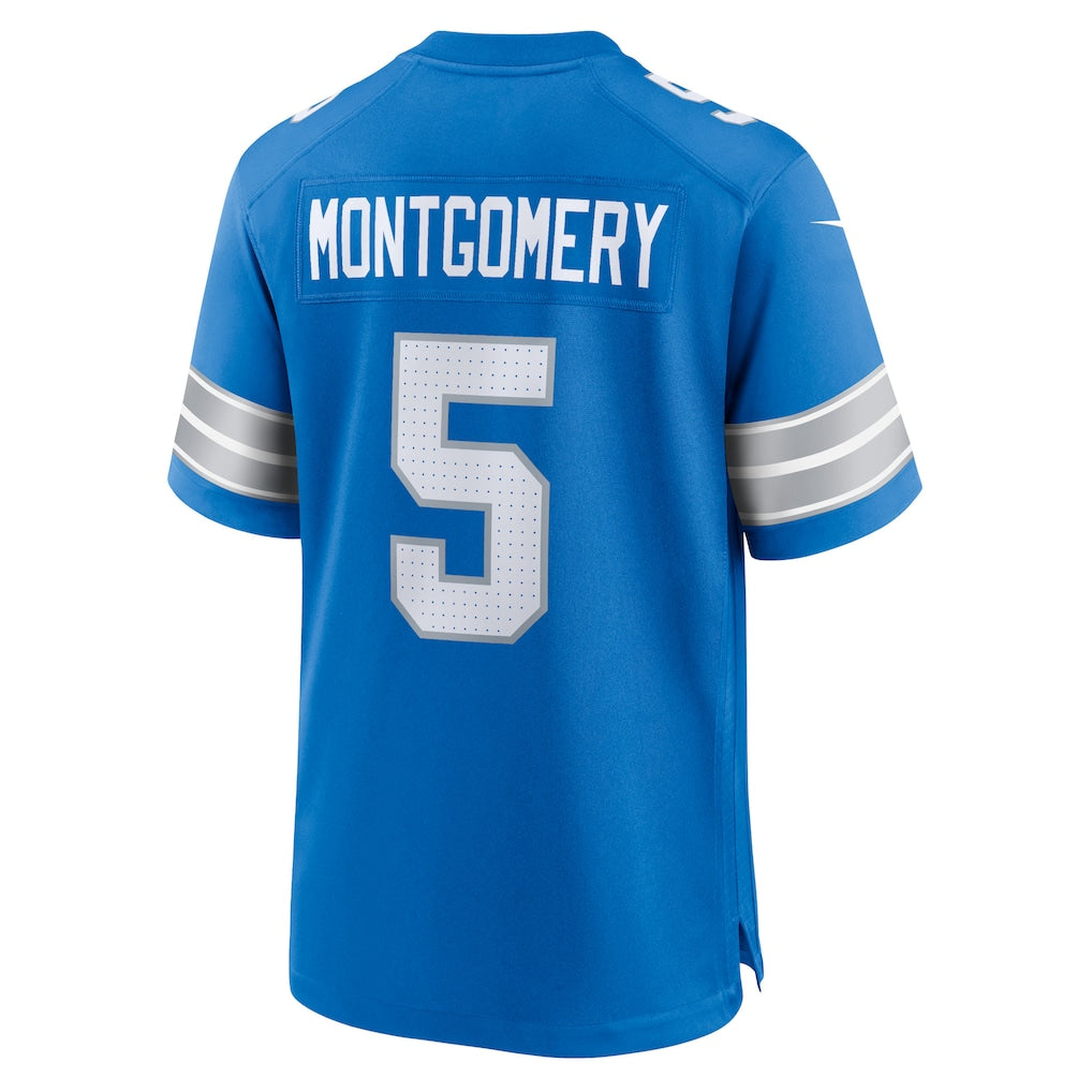 Johmsee D.Lions #5 David Montgomery Blue Game Jersey