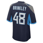 Johmsee T.Titans #48 Beau Brinkley Navy Game Jersey