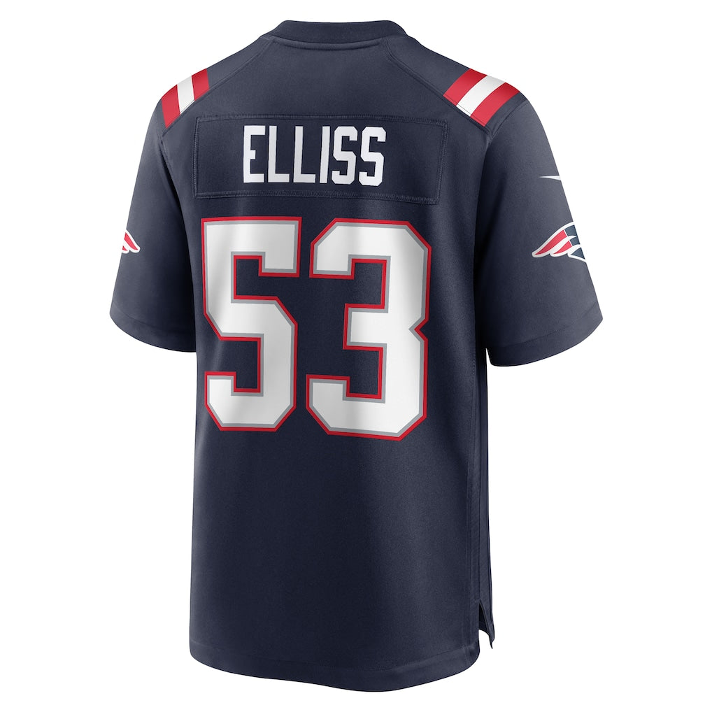 Johmsee NE.Patriots #53 Christian Elliss Navy Game Retired Player Jersey