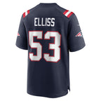 Johmsee NE.Patriots #53 Christian Elliss Navy Game Retired Player Jersey