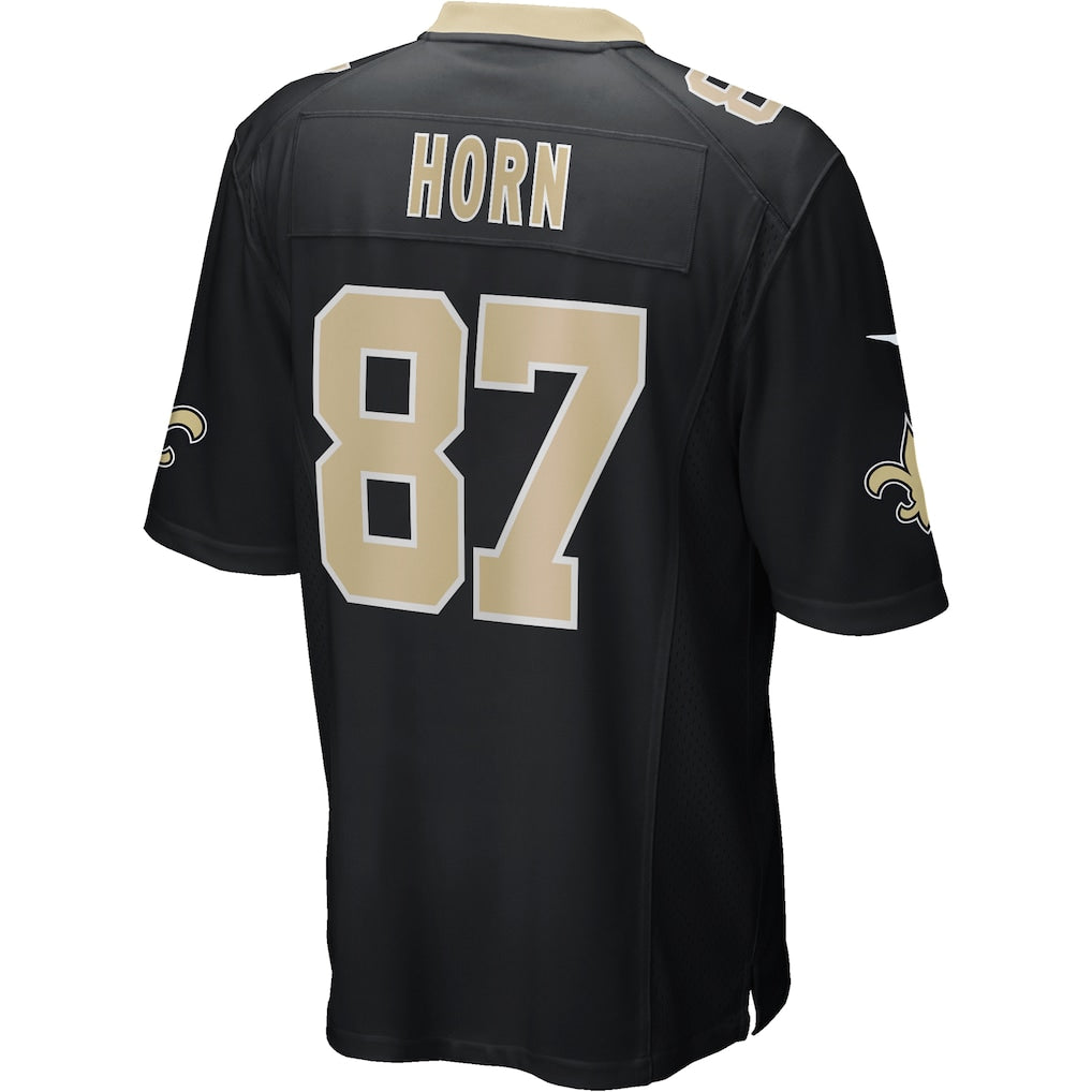 Johmsee NO.Saints #87 Joe Horn Black Game Retired Player Jersey