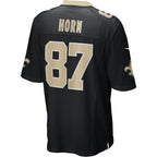 Johmsee NO.Saints #87 Joe Horn Black Game Retired Player Jersey