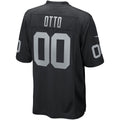 Johmsee LV.Raiders #0 Jim Otto Black Game Retired Player Jersey