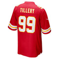 Johmsee KC.Chiefs #99 Jerry Tillery Red Team Game Jersey